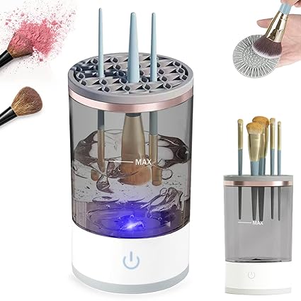 3 In 1 Electric Makeup Brush Cleaner Makeup Brushes Drying Rack Brush Holder Stand Tool Automatic Make Up Brush Cleaner Machine